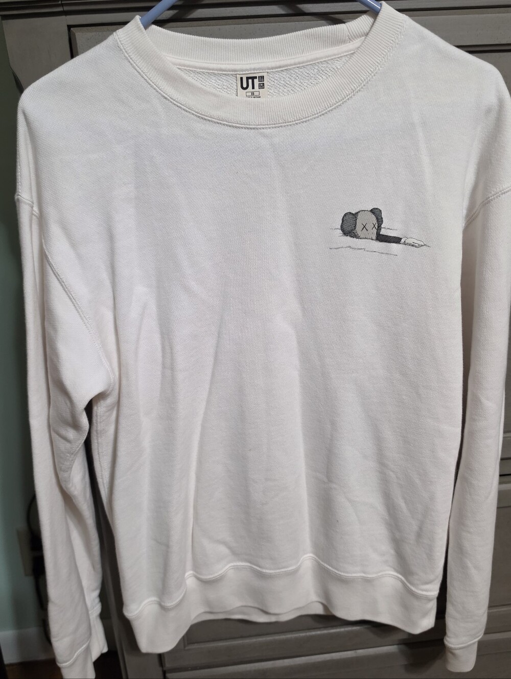 Uniqlo x KAWS Cream Crewneck with Chest Graphic